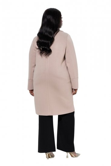 Ulla Popken 846929 Kåpe Beige - Frakker - Kåper i store størrelser