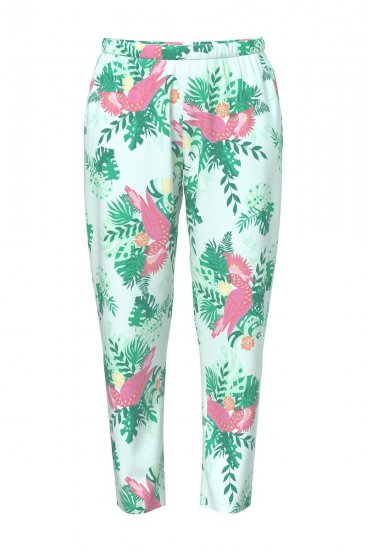 Ulla Popken 846971 Mønstret pyjamas Lysegrønn - Pyjamas/Loungewear - 