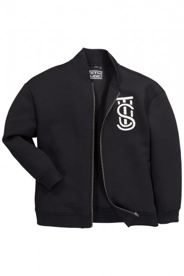 STHUGE 847083 Varsityjakke i scubastoff Svart - Jakker - Store jakker - 2XL-12XL