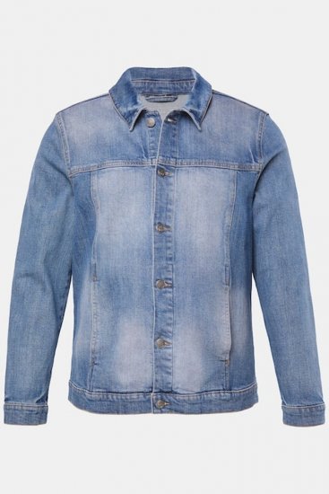 STHUGE 847739 Jeansjakke i vintagelook Lyseblå - Jakker - Store jakker - 2XL-12XL