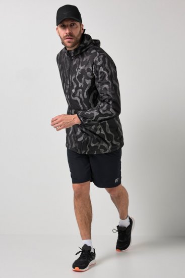 Jay-Pi 847852 Ultralett outdoorjakke med reflekstrykk Svart - Jakker - Store jakker - 2XL-12XL