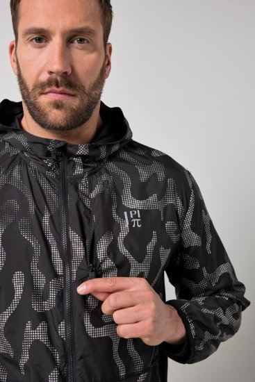 Jay-Pi 847852 Ultralett outdoorjakke med reflekstrykk Svart - Jakker - Store jakker - 2XL-12XL