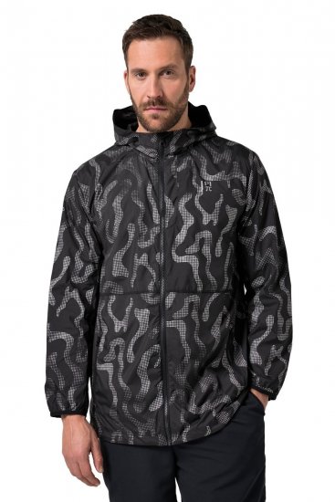 Jay-Pi 847852 Ultralett outdoorjakke med reflekstrykk Svart - Jakker - Store jakker - 2XL-12XL