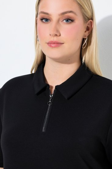 Ulla Popken 848105 Sweatkjole Svart - Kjoler - Kjoler for alle størrelser