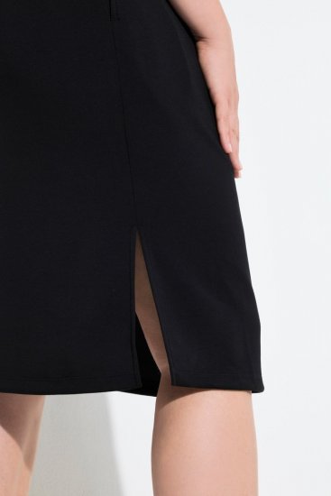 Ulla Popken 848105 Sweatkjole Svart - Kjoler - Kjoler for alle størrelser