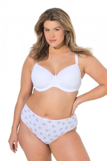 Ulla Popken 849098 Blomstrete truser 5-pakning Lyseblå - Truser - 