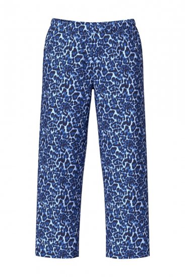 Ulla Popken 849144 Dyremønstret pyjamas Mørkeblå - Pyjamas/Loungewear - 