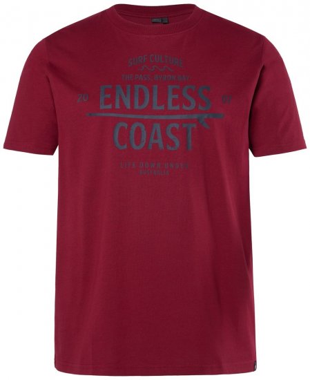 Men+ 448 T-skjorte Endless Coast Kobberbrun - T-skjorter - Store T-skjorter - 2XL-14XL