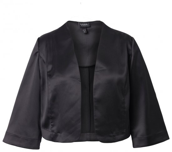Ulla Popken 849457 Bolero Svart - Jakker - Damejakker i store størrelser