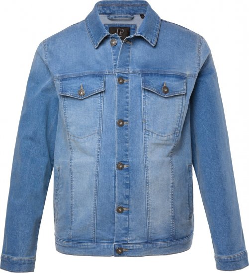 JP1880 849703 Jeansjakke med mange lommer Indigoblå - Jakker - Store jakker - 2XL-12XL