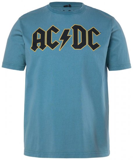 JP1880 849790 AC/DC Classic Logo T-skjorte Turkisblå - Band T-skjorter - Band-t-skjorter i store størrelser