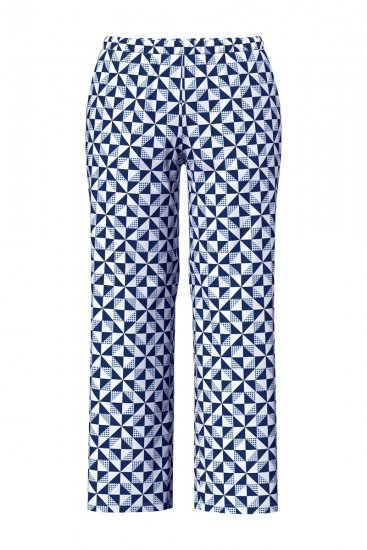 Ulla Popken 849850 Rutete pyjamas Lyseblå - Pyjamas/Loungewear - 