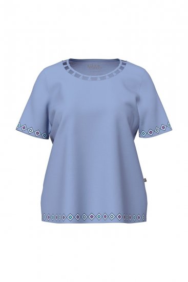 Ulla Popken 850045 Kortermet pyjamas Lyseblå - Pyjamas/Loungewear - 