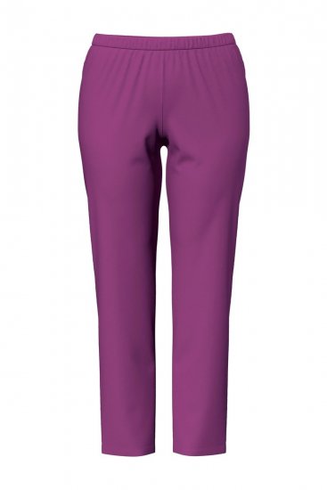 Ulla Popken 850403 Blomstret pyjamas Fiolett - Pyjamas/Loungewear - 
