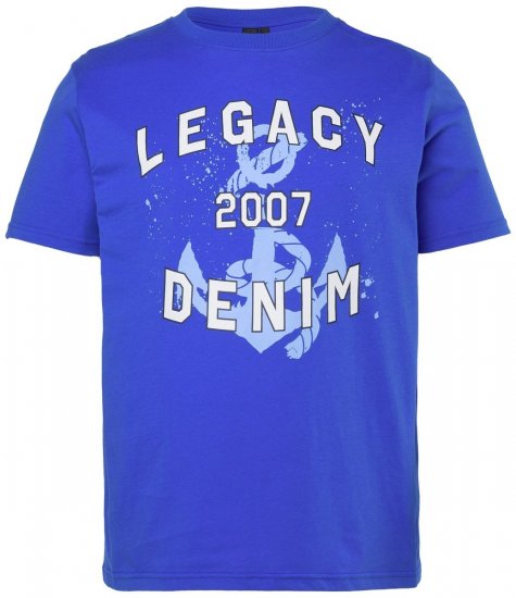 Men+ 440 T-skjorte Legacy Denim Asurblå - T-skjorter - Store T-skjorter - 2XL-14XL
