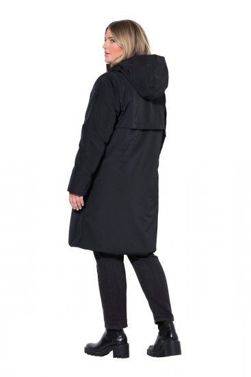 Ulla Popken 850774 Funksjonskåpe Svart - Frakker - Kåper i store størrelser