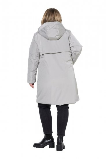 Ulla Popken 850774 Funksjonskåpe Grå - Frakker - Kåper i store størrelser