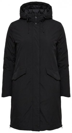 Ulla Popken 850806 Funksjonskåpe Svart - Frakker - Kåper i store størrelser