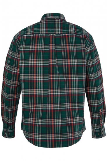 JP1880 850923 Langermet rutete skjorte Skogsgrønn TALL - TALL skjorter - TALL skjorter med ekstra lengde