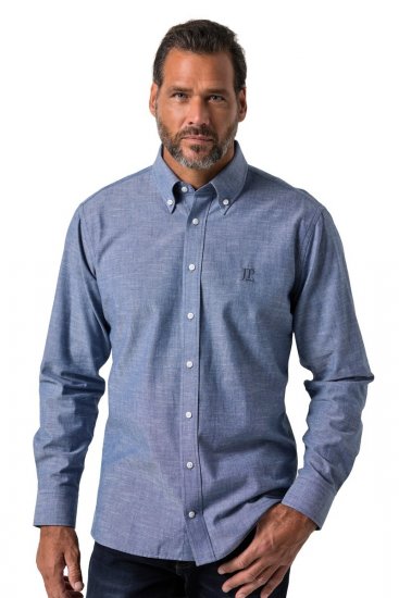 JP1880 850931 Langermet chambrayskjorte Denimblå TALL - TALL skjorter - TALL skjorter med ekstra lengde