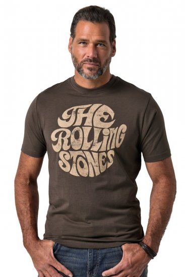 JP1880 851001 Rolling Stones Retro Logo T-skjorte Hasselnøtt TALL - TALL T-skjorter - Ekstra Lange T-skjorter