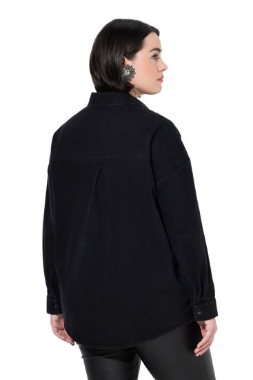 Ulla Popken 851036 Jeansjakke Antrasitt - Jakker - Damejakker i store størrelser