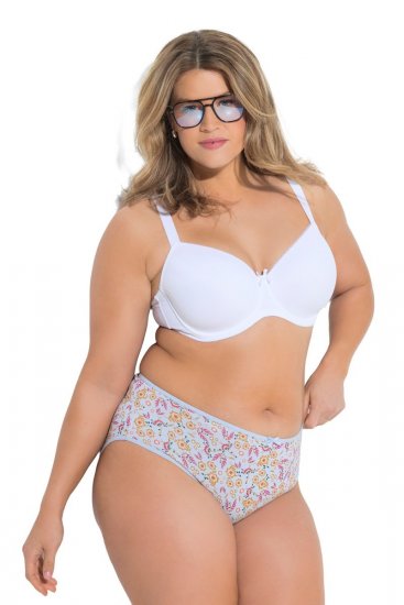 Ulla Popken 851140 Blomstrete truser 5-pakning Rosa - Truser - 