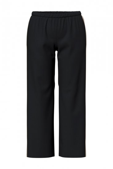 Ulla Popken 851245 Stripete pyjamas Svart - Pyjamas/Loungewear - 