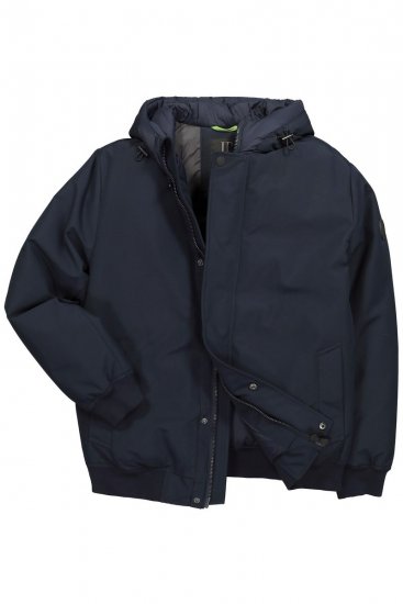 JP1880 851320 Jakke med hette og varmt fôr Mørkeblå - Jakker - Store jakker - 2XL-12XL