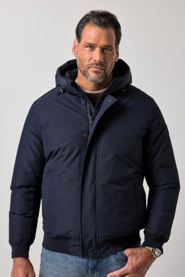 JP1880 851320 Jakke med hette og varmt fôr Mørkeblå - Jakker - Store jakker - 2XL-12XL
