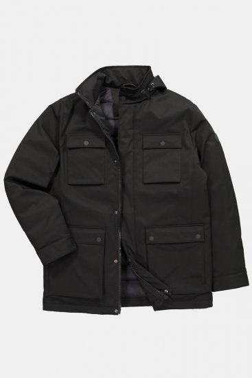 JP1880 851351 Funksjonsjakke med hette Svart - Jakker - Store jakker - 2XL-12XL