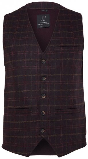JP1880 851393 Rutete tweedvest Vinrød - Dresser og blazere - Dresser i store størrelser