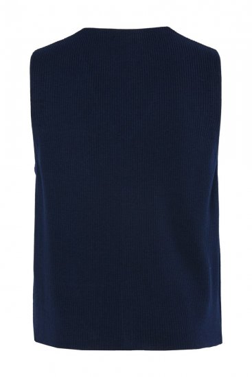 JP1880 851421 Strikkevest med V-hals Mørkeblå - Dresser og blazere - Dresser i store størrelser