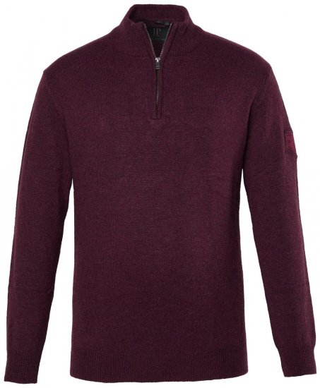 JP1880 851428 Halfzip strikkegenser Plomme TALL - TALL gensere - TALL gensere for høye menn