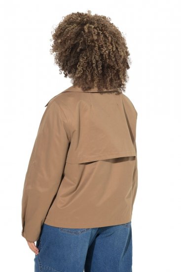Ulla Popken 851435 Trenchcoat Brun - Frakker - Kåper i store størrelser