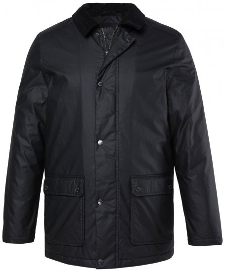 JP1880 851493 Vokset jakke med kordfløyelskrage Svart - Jakker - Store jakker - 2XL-12XL