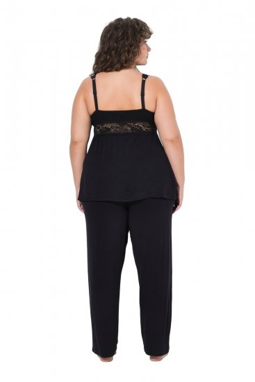 Ulla Popken 851693 Pyjamas Svart - Pyjamas/Loungewear - 