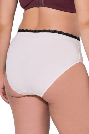 Ulla Popken 851711 Blomstrete truser 5-pakning Brun - Truser - 