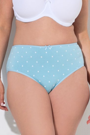 Ulla Popken 851714 Mønstrede truser 5-pakning Svart - Truser - 