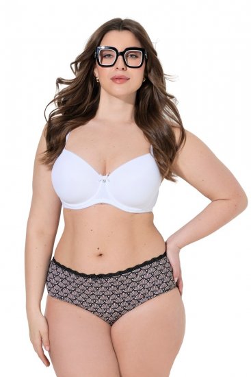 Ulla Popken 851730 Mønstrede truser 5-pakning Beige - Truser - 