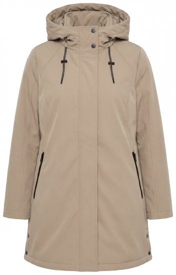 Ulla Popken 851789 Funksjonskåpe Brun - Frakker - Kåper i store størrelser