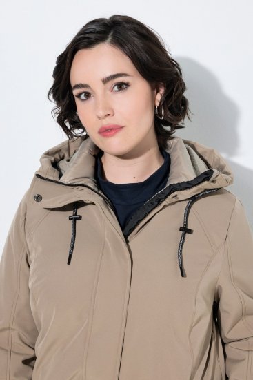 Ulla Popken 851789 Funksjonskåpe Brun - Frakker - Kåper i store størrelser