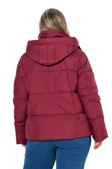 Ulla Popken 851832 Vattert jakke Rød - Jakker - Damejakker i store størrelser