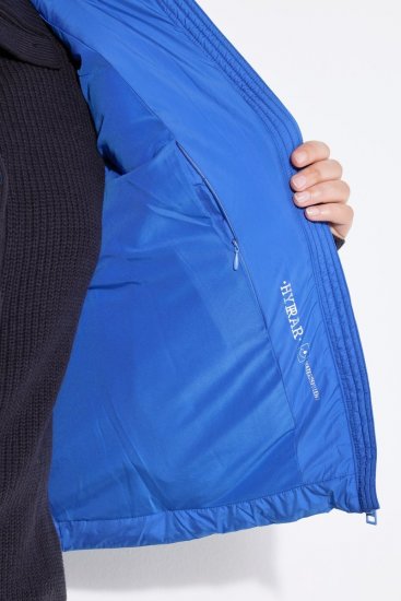 Ulla Popken 851833 Quiltet vest med ståkrage Blå - Vester - 