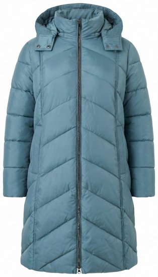 Ulla Popken 851842 Vattert kåpe Khaki - Frakker - Kåper i store størrelser