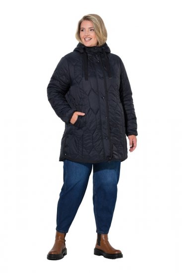 Ulla Popken 852413 Vattert jakke Svart - Jakker - Damejakker i store størrelser