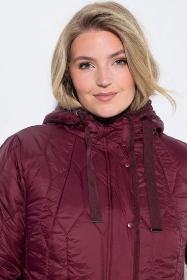 Ulla Popken 852413 Vattert jakke Plomme - Jakker - Damejakker i store størrelser