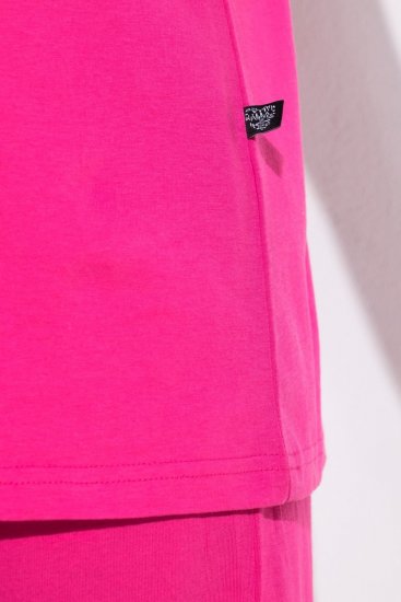 Ulla Popken 852747 Langermet pyjamasoverdel Rosa - Pyjamas/Loungewear - 