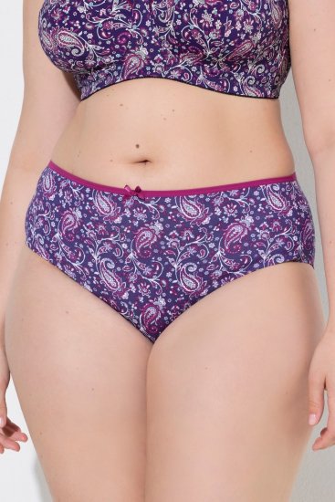 Ulla Popken 852935 Blomstrete truser 5-pakning Kongeblå - Truser - 