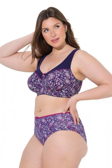 Ulla Popken 852935 Blomstrete truser 5-pakning Kongeblå - Truser - 